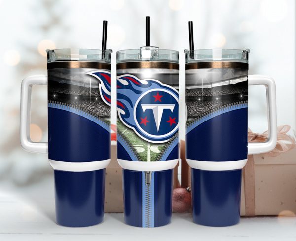 Tennessee Titans NFL Custom Stanley Quencher 30oz-40oz Stainless Steel Tumbler Hot And Cold Tumbler