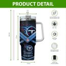 Tennessee Titans NFL Custom Stanley Quencher 30oz-40oz Stainless Steel Tumbler Hot And Cold Tumbler