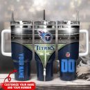 Tennessee Titans NFL Custom Stanley Quencher 30oz-40oz Stainless Steel Tumbler Hot And Cold Tumbler