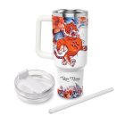 Clemson Tigers NCAA Custom Stanley Quencher 30oz-40oz Stainless Steel Tumbler Hot And Cold Tumbler