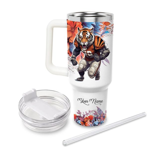 Clemson Tigers NCAA Custom Stanley Quencher 30oz-40oz Stainless Steel Tumbler Hot And Cold Tumbler - Image 2