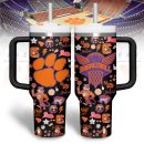 Clemson Tigers basketball NCAA Custom Stanley Quencher 30oz-40oz Stainless Steel Tumbler Hot And Cold Tumbler