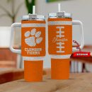 Clemson Tigers NCAA Custom Stanley Quencher 30oz-40oz Stainless Steel Tumbler Hot And Cold Tumbler