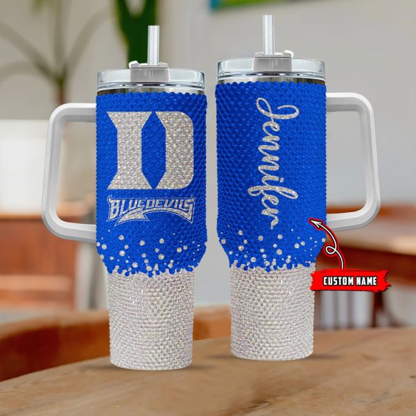 Duke Blue Devils NCAA Custom Stanley Quencher 30oz-40oz Stainless Steel Tumbler Hot And Cold Tumbler