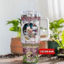 Florida State Seminoles NCAA Mickey Mouse Glitter Custom Stanley Quencher 30oz-40oz Stainless Steel Tumbler Hot And Cold Tumbler