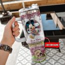 Florida State Seminoles NCAA Mickey Mouse Glitter Custom Stanley Quencher 30oz-40oz Stainless Steel Tumbler Hot And Cold Tumbler