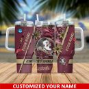 Florida State Seminoles NCAA Custom Stanley Quencher 30oz-40oz Stainless Steel Tumbler Hot And Cold Tumbler