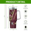 Florida State Seminoles NCAA Custom Stanley Quencher 30oz-40oz Stainless Steel Tumbler Hot And Cold Tumbler