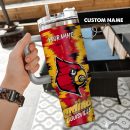 Louisville Cardinals NCAA Custom Stanley Quencher 30oz-40oz Stainless Steel Tumbler Hot And Cold Tumbler