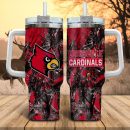 Louisville Cardinals NCAA Hunting Custom Stanley Quencher 30oz-40oz Stainless Steel Tumbler Hot And Cold Tumbler