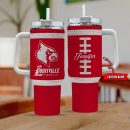 Louisville Cardinals NCAA Custom Stanley Quencher 30oz-40oz Stainless Steel Tumbler Hot And Cold Tumbler