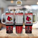 Louisville Cardinals Glitter NCAA Custom Stanley Quencher 30oz-40oz Stainless Steel Tumbler Hot And Cold Tumbler