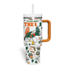 Miami Hurricanes NCAA Custom Stanley Quencher 30oz-40oz Stainless Steel Tumbler Hot And Cold Tumbler