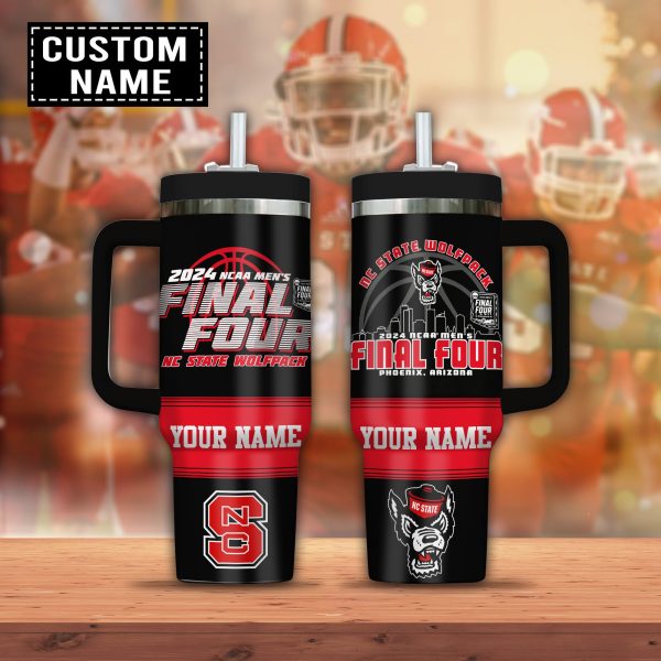 NC State Wolfpack basketball NCAA Custom Stanley Quencher 30oz-40oz Stainless Steel Tumbler Hot And Cold Tumbler