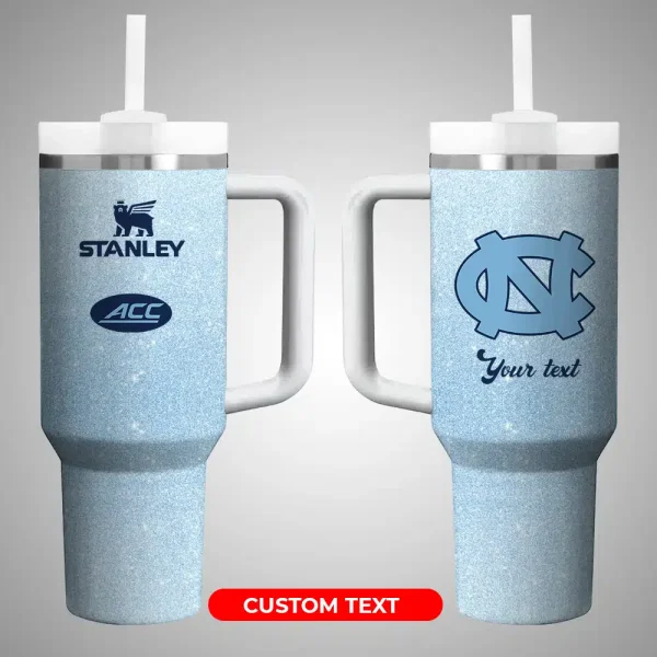 North Carolina Tar Heels NCAA Custom Stanley Quencher 30oz-40oz Stainless Steel