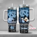 North Carolina Tar Heels NCAA Mickey Mouse Custom Stanley Quencher 30oz-40oz Stainless Steel Tumbler Hot And Cold Tumbler