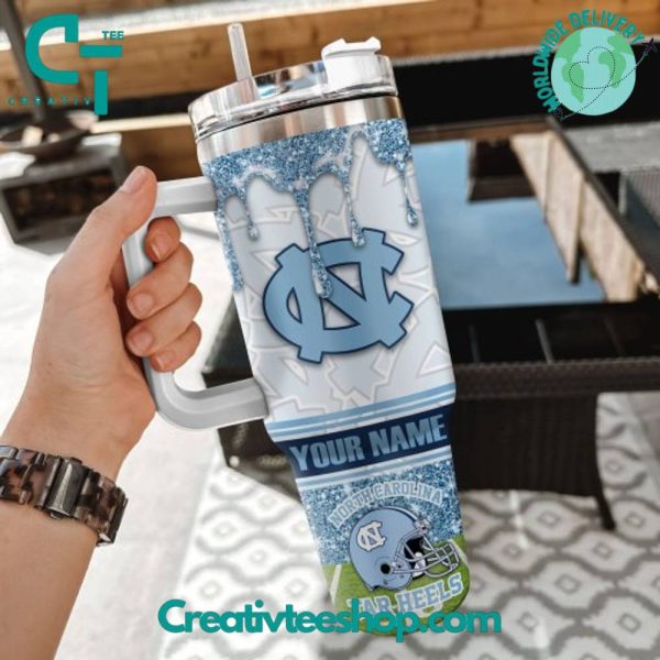 North Carolina Tar Heels NCAA Custom Stanley Quencher 30oz-40oz Stainless Steel Tumbler Hot And Cold Tumbler