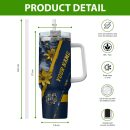 Notre Dame Fighting Irish NCAA Custom Stanley Quencher 30oz-40oz Stainless Steel Tumbler Hot And Cold Tumbler