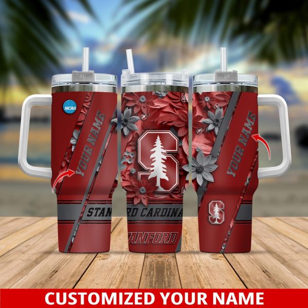 Stanford Cardinal NCAA Custom Stanley Quencher 30oz-40oz Stainless Steel Tumbler Hot And Cold Tumbler