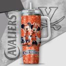NCAA Virginia Cavaliers Mickey And Minnie Couple Custom Stanley Quencher 30oz-40oz Stainless Steel Tumbler Hot And Cold Tumbler