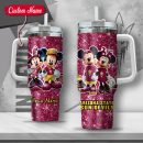 NCAA Arizona State Sun Devils Mickey And Minnie Couple Custom Stanley Quencher 30oz-40oz Stainless Steel Tumbler Hot And Cold Tumbler