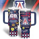 Arizona Wildcats basketball NCAA Custom Stanley Quencher 30oz-40oz Stainless Steel Tumbler Hot And Cold Tumbler