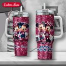 NCAA Arizona Wildcats Mickey And Minnie Couple Custom Stanley Quencher 30oz-40oz Stainless Steel Tumbler Hot And Cold Tumbler