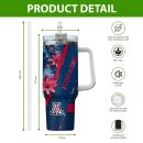 Arizona Wildcats NCAA Custom Stanley Quencher 30oz-40oz Stainless Steel Tumbler Hot And Cold Tumbler