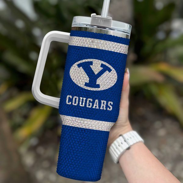 BYU Cougars NCAA Custom Stanley Quencher 30oz-40oz Stainless Steel Tumbler Hot And Cold Tumbler - Image 2