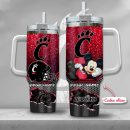 Cincinnati Bearcats NCAA Mickey Mouse Custom Stanley Quencher 30oz-40oz Stainless Steel Tumbler Hot And Cold Tumbler