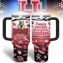 Houston Cougars basketball NCAA Custom Stanley Quencher 30oz-40oz Stainless Steel Tumbler Hot And Cold Tumbler