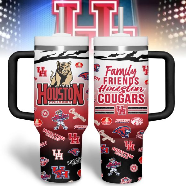 Houston Cougars basketball NCAA Custom Stanley Quencher 30oz-40oz Stainless Steel Tumbler Hot And Cold Tumbler