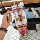 Iowa State Cyclones NCAA Glitter Custom Stanley Quencher 30oz-40oz Stainless Steel Tumbler Hot And Cold Tumbler