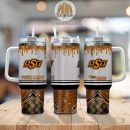 Oklahoma State Cowboys Glitter NCAA Custom Stanley Quencher 30oz-40oz Stainless Steel Tumbler Hot And Cold Tumbler