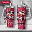 NCAA Ball State Cardinals Mickey And Minnie Couple Custom Stanley Quencher 30oz-40oz Stainless Steel Tumbler Hot And Cold Tumbler