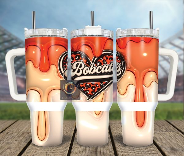 Ohio Bobcats NCAA Custom Stanley Quencher 30oz-40oz Stainless Steel Tumbler Hot And Cold Tumbler