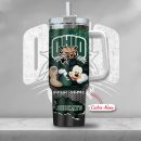 NCAA Ohio Bobcats Mickey Mouse Custom Stanley Quencher 30oz-40oz Stainless Steel Tumbler Hot And Cold Tumbler