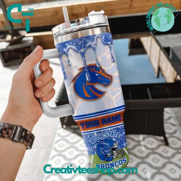 Boise State Broncos NCAA Custom Stanley Quencher 30oz-40oz Stainless Steel Tumbler Hot And Cold Tumbler - Image 2