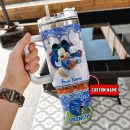 Boise State Broncos NCAA Mickey Mouse Glitter Custom Stanley Quencher 30oz-40oz Stainless Steel Tumbler Hot And Cold Tumbler