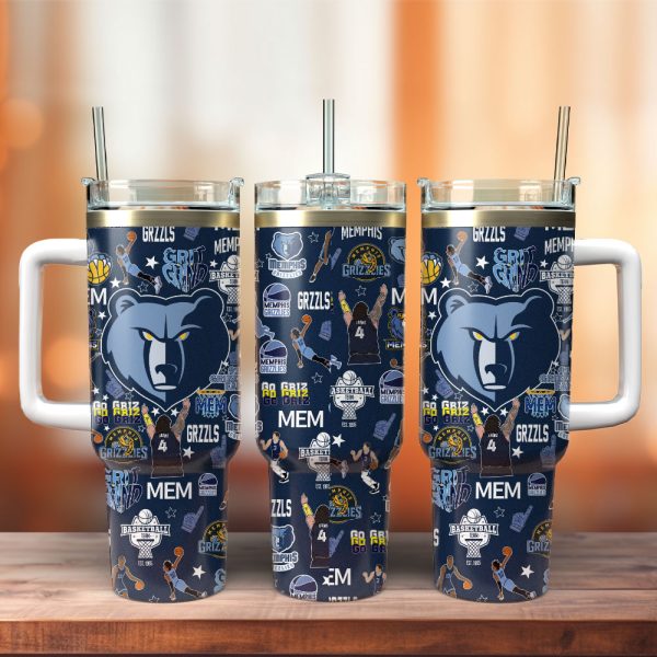 Memphis Tigers Basketball NCAA Sport Custom Stanley Quencher 30oz-40oz Stainless Steel Tumbler Hot And Cold Tumbler