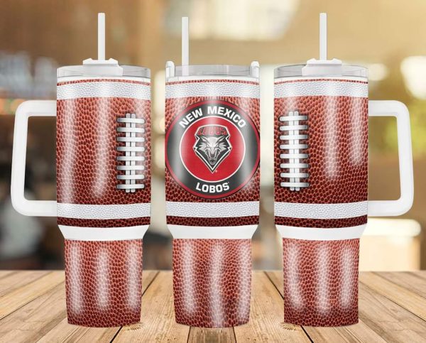 New Mexico Lobos Football Team NCAA Custom Stanley Quencher 30oz-40oz Stainless Steel