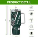 Michigan State Spartans NCAA Custom Stanley Quencher 30oz-40oz Stainless Steel Tumbler Hot And Cold Tumbler