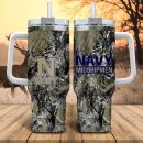 Navy Midshipmen NCAA Hunting Custom Stanley Quencher 30oz-40oz Stainless Steel Tumbler Hot And Cold Tumbler