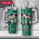 NCAA South Florida Bulls Mickey And Minnie Couple Custom Stanley Quencher 30oz-40oz Stainless Steel Tumbler Hot And Cold Tumbler