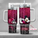 NCAA Temple Owls Mickey Mouse Custom Stanley Quencher 30oz-40oz Stainless Steel Tumbler Hot And Cold Tumbler