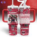 Alabama Crimson Tide Football NCAA Custom Stanley Quencher 30oz-40oz Stainless Steel Tumbler Hot And Cold Tumbler