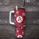 Arkansas Razorbacks NCAA Sports Custom Stanley Quencher 30oz-40oz Stainless Steel Tumbler Hot And Cold Tumbler