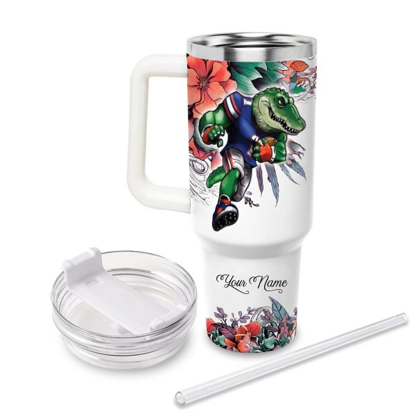 Florida Gators NCAA Custom Stanley Quencher 30oz-40oz Stainless Steel Tumbler Hot And Cold Tumbler - Image 2