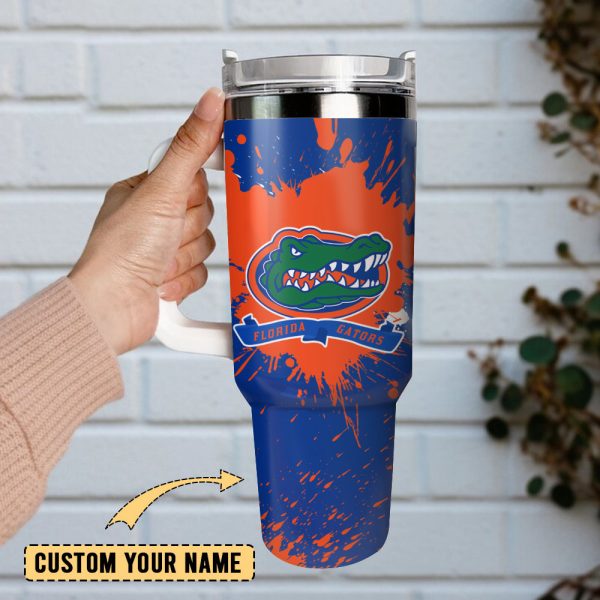 Florida Gators NCAA Sport Football Custom Stanley Quencher 30oz-40oz Stainless Steel Tumbler Hot And Cold Tumbler - Image 2