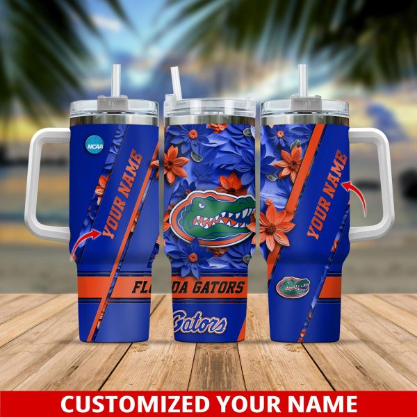 Florida Gators NCAA Custom Stanley Quencher 30oz-40oz Stainless Steel Tumbler Hot And Cold Tumbler